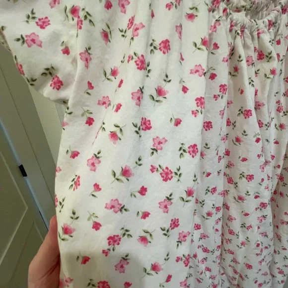 Oak Meadow Mini Dress with Pink Floral Print - Picture 3 of 5